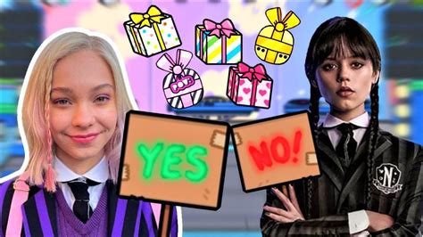 Yes Or No Challenge 🌈 Enid Vs Wednesday Addams Toca Life World Toca