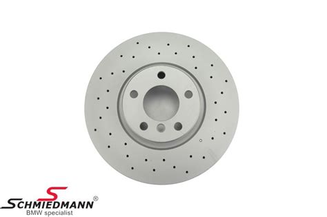 Racing Brake Disc Front X Mm Ventilated With Holes Zimmermann