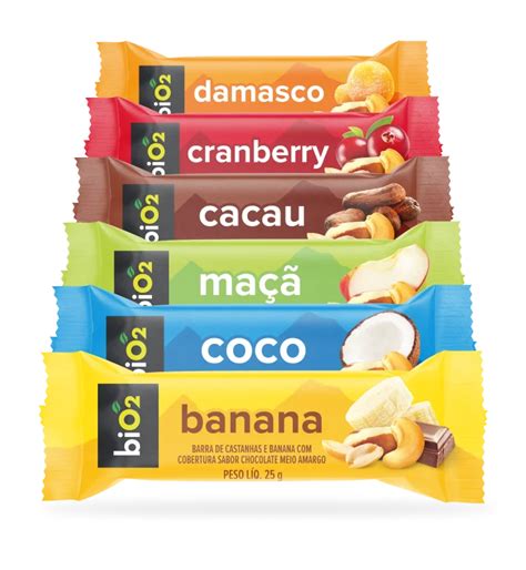 Barra de Castanhas e Frutas Vegana biO2 Coco 12 un Sem glúten