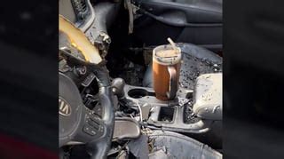 Stanley mug survives a car fire, so Stanley replaces both mug and car - Autoblog : r/UpliftingNews