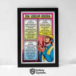 Jual Poster K Safety Undang No Tahun Tentang Keselamatan Kerja