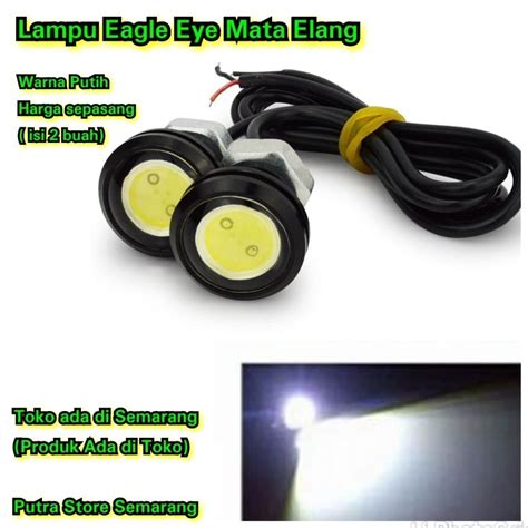 Jual Lampu Mata Elang Drl Eagle Eye Mm V W Volt Watt Nyala