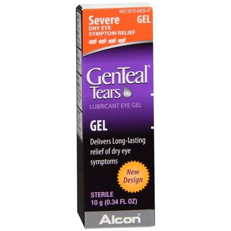 Genteal Lubricant Eye Gel Severe Dry Eye Relief 10 Gm Medcare