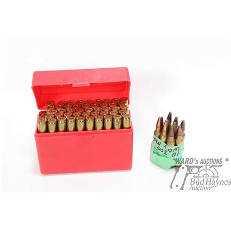 Plastic Ammo Case Containing 46 Rounds Of 300 Magnum Reloads Plus 4