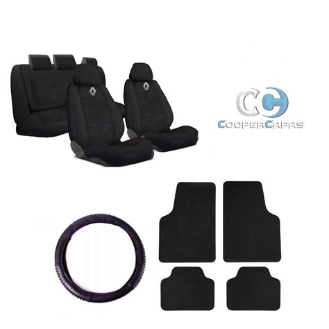 Kit Capas Banco Tecido Grosso Renault Tapetes Capa Volante Clio Logan