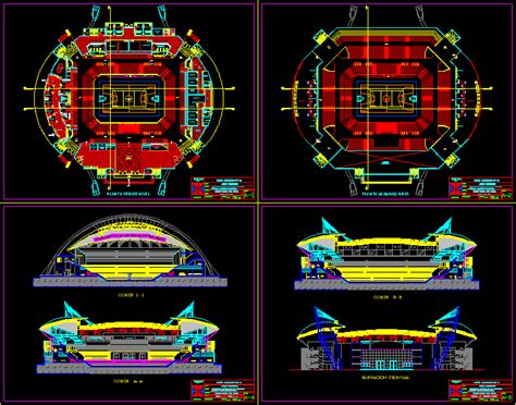 Stadium Dwg Section For Autocad • Designs Cad