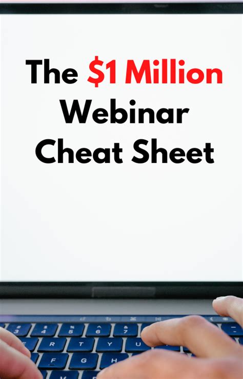 The 1Million Webinar Cheat Sheet Profit Alliance