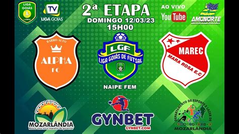 LIGA GOIÁS DE FUTSAL GYNBET ALPHA BARRO ALTO X MAREC MARA ROSA