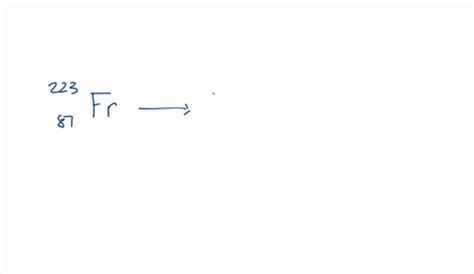 ⏩SOLVED:Francium- 223 is a radioactive alkali metal that decays by ...