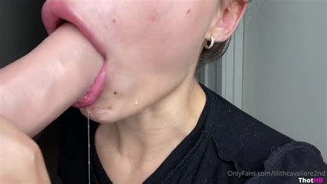 Lilith Cavaliere Onlyfans Sloppy Dildo Blowjob