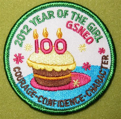 Girl Scout North East Ohio 100th Anniversary Patch 2012 Year Of The