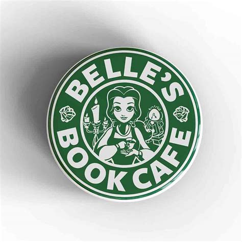 Belle S Book Cafe Badge Magnet Nowstalgia