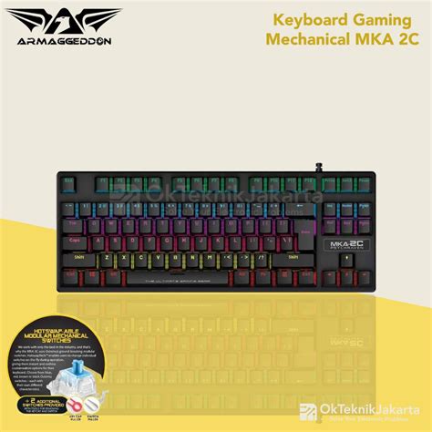 Gaming Mechanical Keyboard Armaggeddon Psychraven Mka 2c Blue Switch