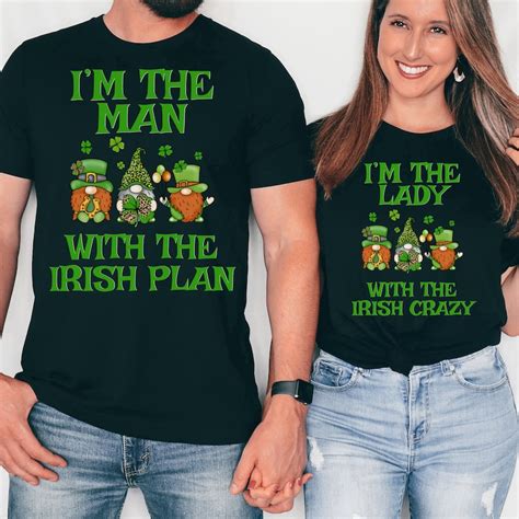 St Patricks Day Shirt For Couples His And Hers Saint Patty S Tshirt