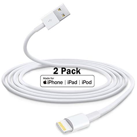 Pack Apple Mfi Certified Iphone Charger Ft Cabepow Iphone Lightning