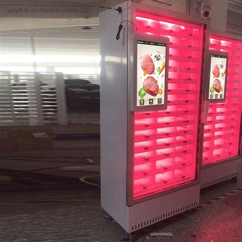 Smart Vending Frozen Meat Farm Products Cooling Locker Vendlife Vending