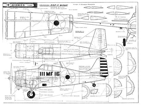 Grumman F4f 4 Wildcat Plans Aerofred Download Free Model Airplane Plans