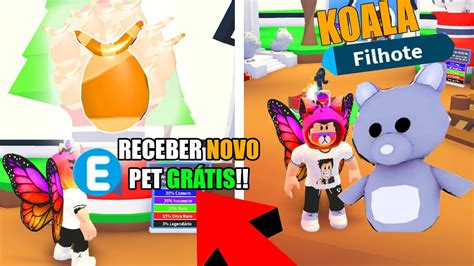 Novos Pets E Ovo Gr Tis No Adopt Me Youtube