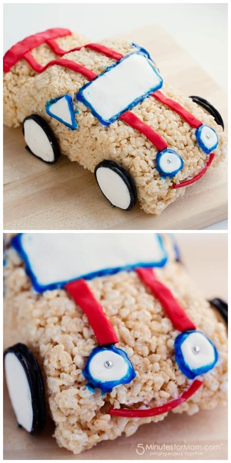 Rice Krispies Treats Race Car 5 Minutes For Mom