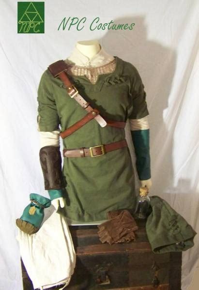 New The Legend Of Zelda Twilight Princess Links Green Tunic Complete