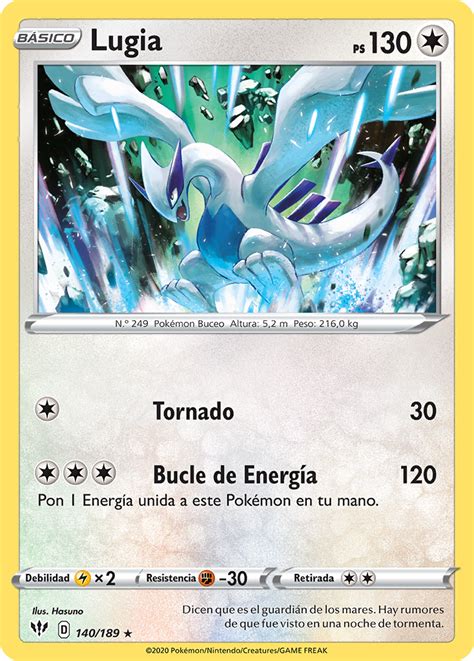 Lugia Oscuridad Incandescente TCG WikiDex la enciclopedia Pokémon