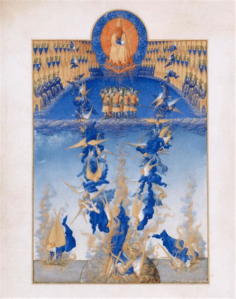 Paul Jean e Herman de Limbourg A Queda dos Anjos Rebeldes Les Très