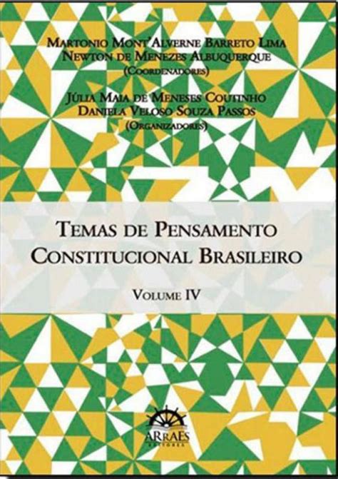 Temas De Pensamento Constitucional Brasileiro Vol 4 ARRAES