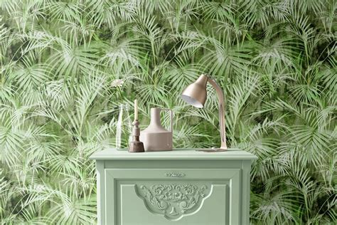 Green Foliage Wallpaper Background - Design Cuts