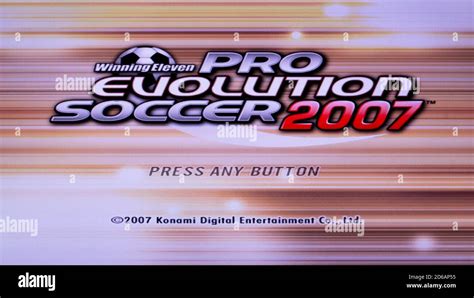 Winning Eleven Pro Evolution Soccer 2007 Sony Playstation 2 Ps2