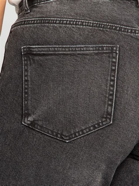 Denim Broek Met Wijde Pijpen Zwart Kiabi