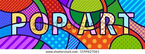 Word Pop Art Written Pop Art Vetor Stock Livre De Direitos