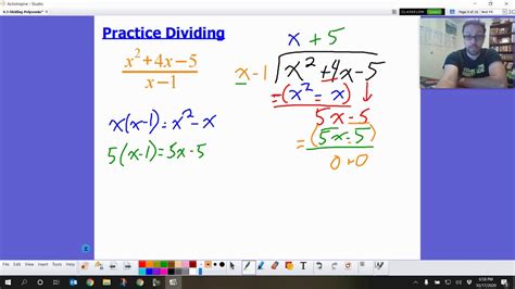 Sec 4 3 Long And Synthetic Division Precalculus Youtube