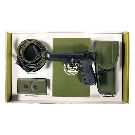 Beretta M9 Limited Edition Semi Automatic Pistol With Box And Belt