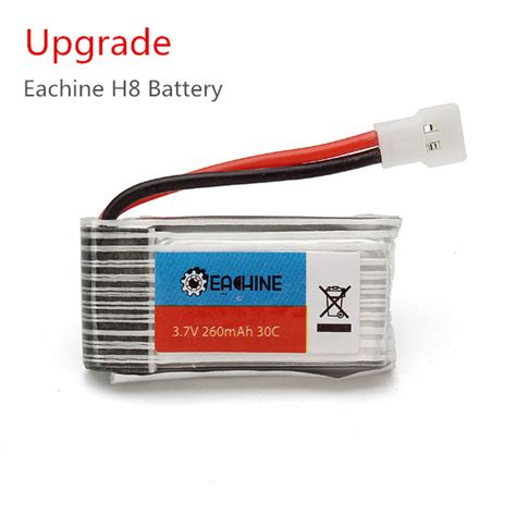 Upgrade Eachine H8 Mini H8 3D Battery 3 7V 260mAh RC Quadcopter Spare