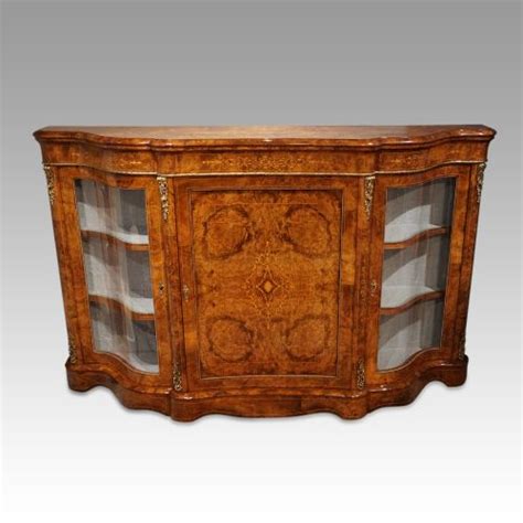 Victorian Walnut Inlaid Credenza