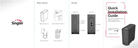 We Singtel Wifi Mesh Extender Installation Guide