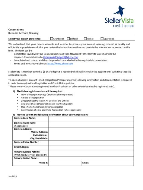 Fillable Online Checklist For Foreign Companies Opening A Bank Account