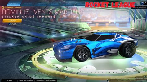 New Dominus Auto Boutique Janvier Rocket League Item Shop