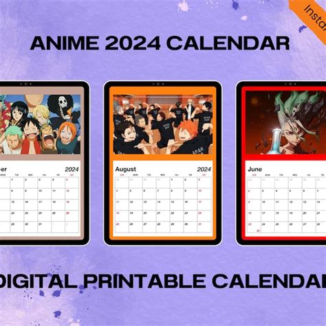 Calendar Anime English Dub Freepik Bernadette R Frank