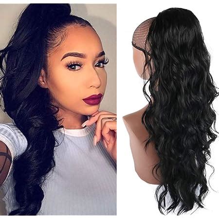 Amazon Leosa Curly Wavy Drawstring Ponytail For Black Women Curly