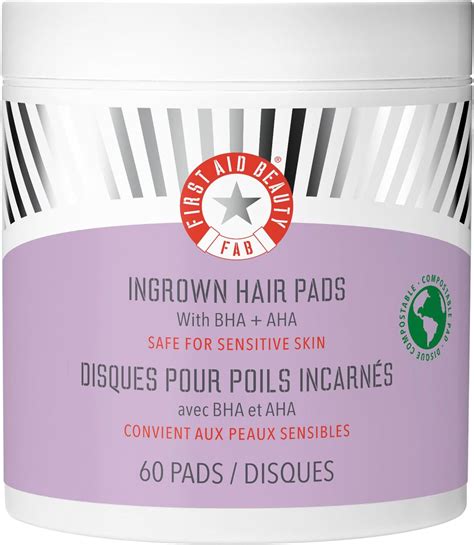 First Aid Beauty Ingrown Hair Pads With Bha Aha Ingrown Treatment Pads Exfoliate