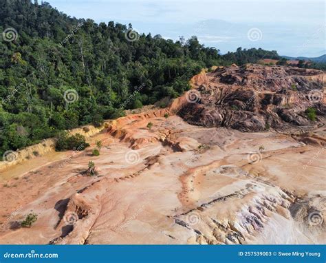 Barren Land Due To Erosion After Deforestation Stock Image Image Of