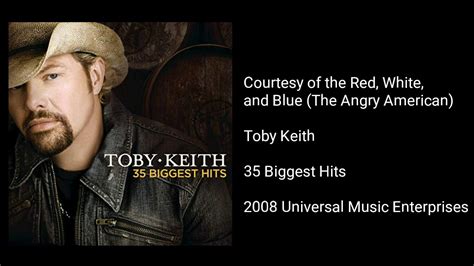 Toby Keith Courtesy Of The Red White And Blue The Angry American