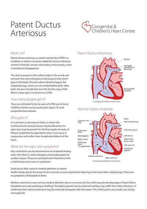 Pdf Patent Ductus Congenital And Arteriosus Childrens Heart Centre