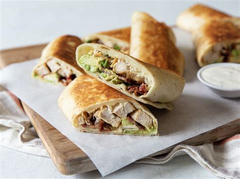 Crunchy Chicken Bacon Ranch Wraps