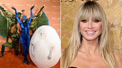 Heidi Klum Lo Vuelve A Hacer Y Se Disfraza De Pavo Real Gigante Para