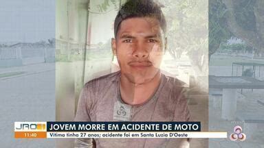 Jornal De Rond Nia Edi O Jovem Morre Em Acidente De Moto Globoplay