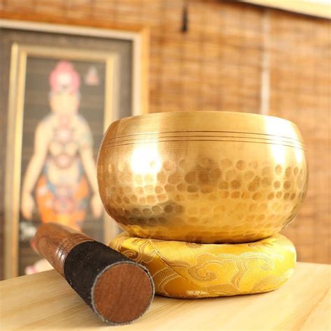 Wholesale Brass Tibetan Yoga Buddha Sound Meditation Singing Bowl Set