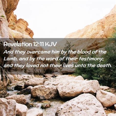 Revelation 12 11 KJV Bible Verse Images