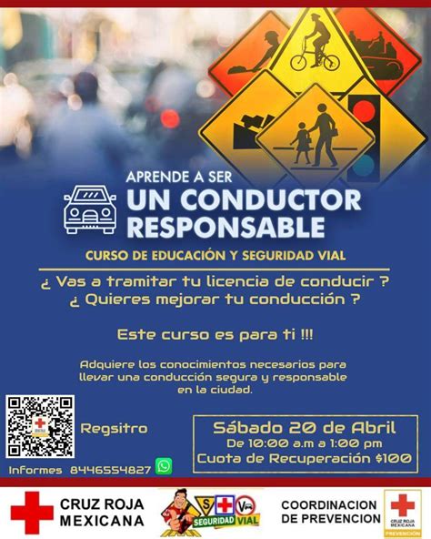 Impartirá Cruz Roja Saltillo curso de seguridad vial para quienes vayan